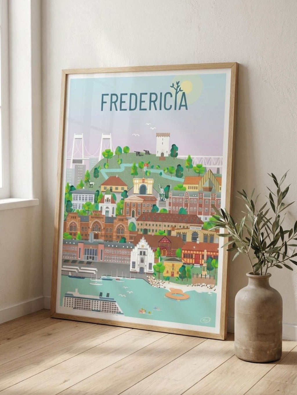 Fredericia plakat - gave byplakat