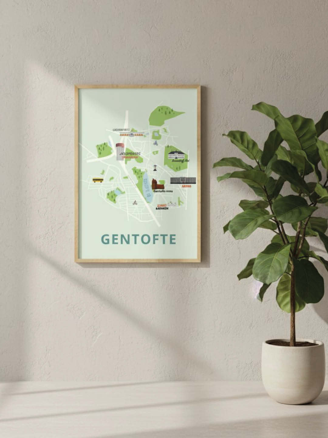 Gentofte plakat - gave byplakat