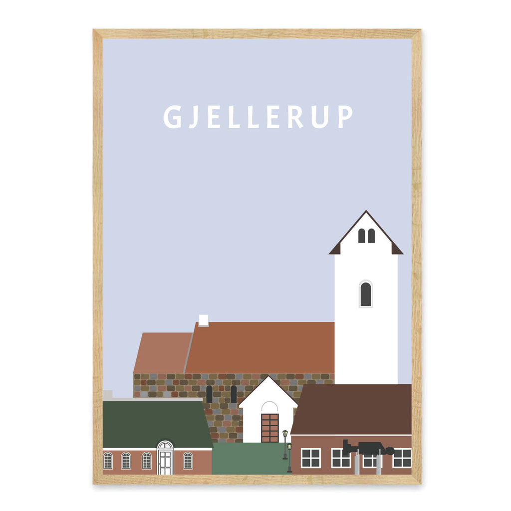 Gjellerup plakat - gave byplakat
