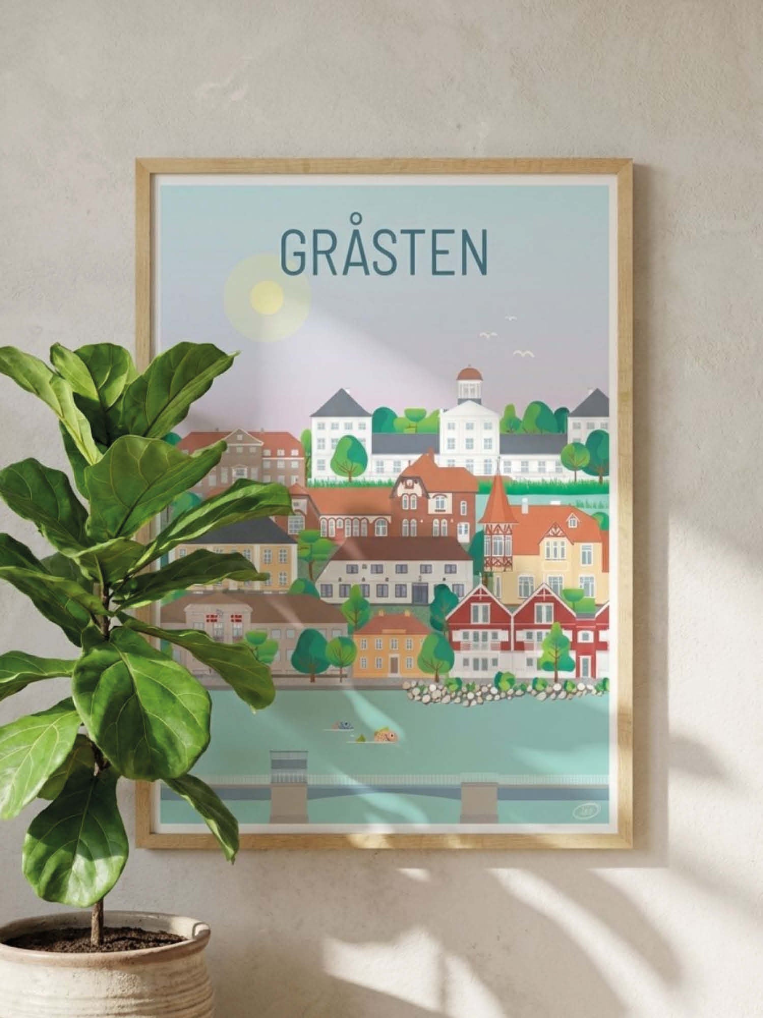 Gråsten plakat - gave byplakat