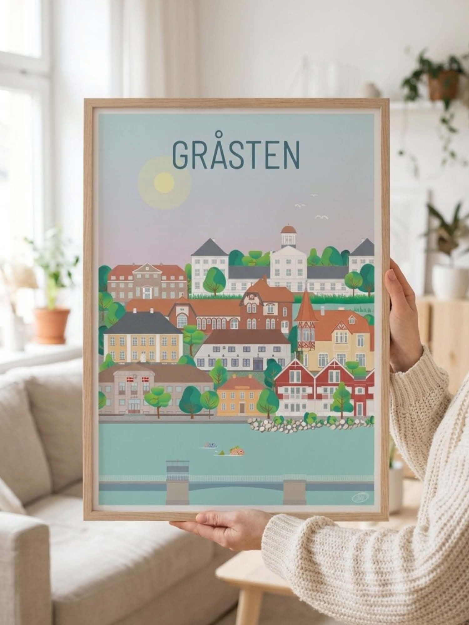 Gråsten plakat - gave byplakat