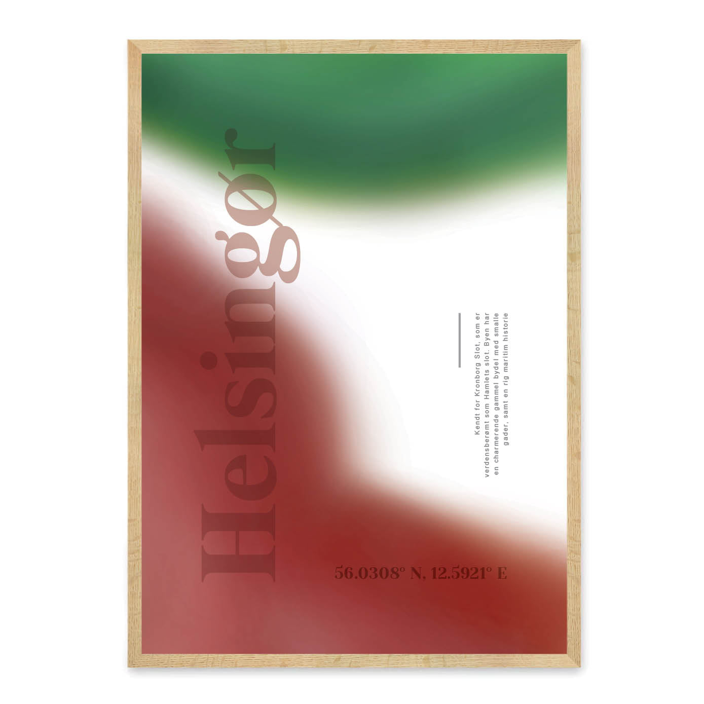 Helsingør abstrakt plakat