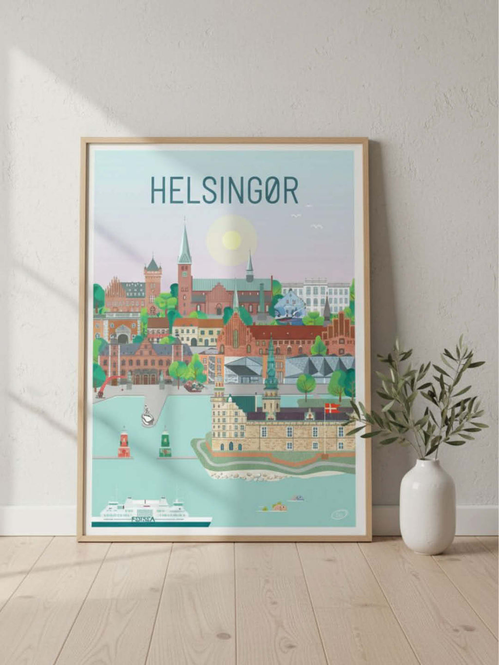 Helsingør plakat - gave byplakat
