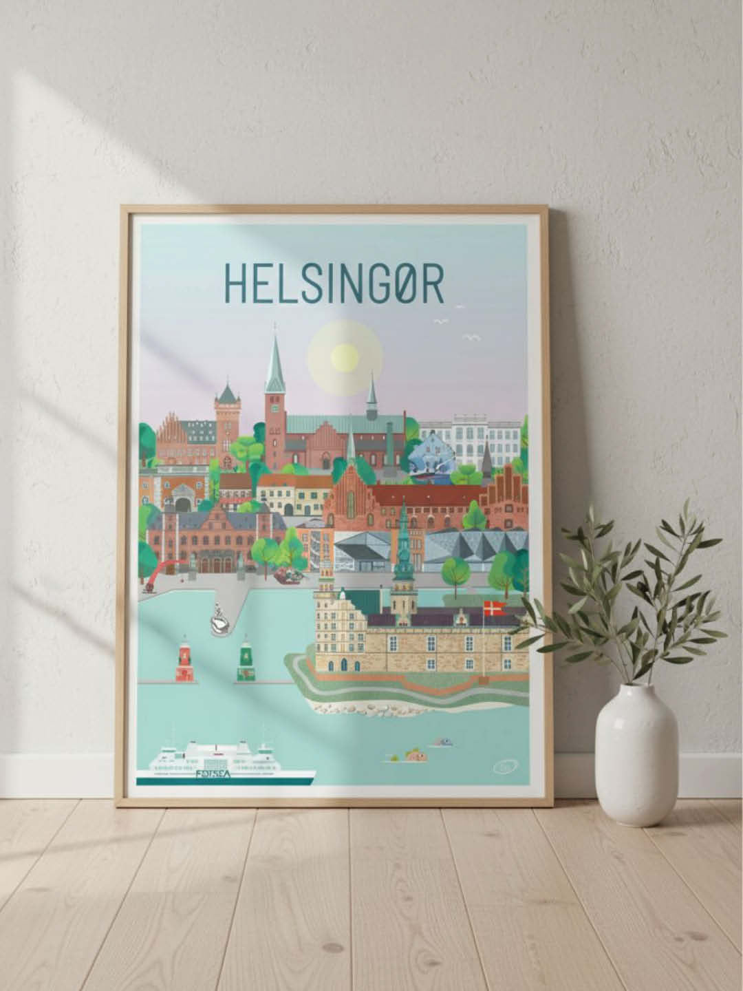 Helsingør plakat - gave byplakat