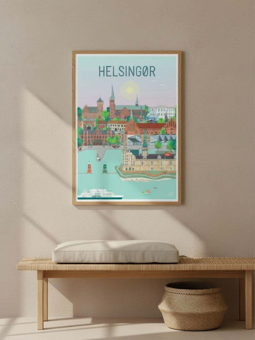 Helsingør plakat - gave byplakat