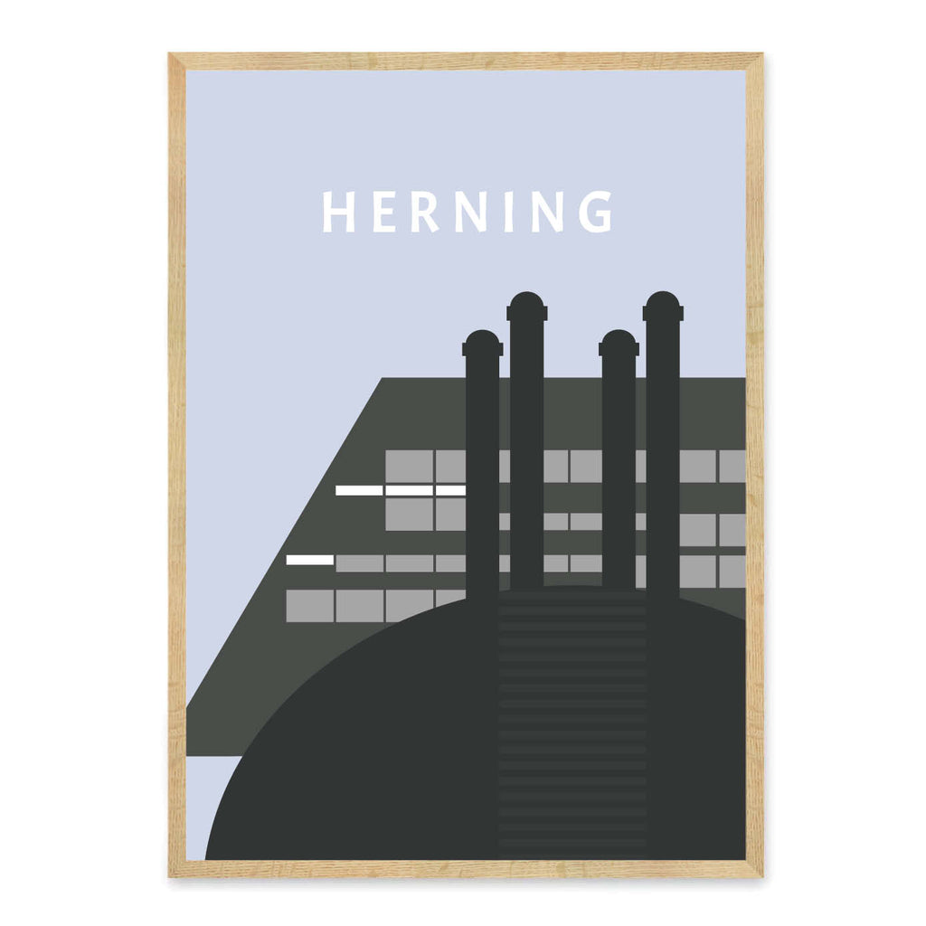 Herning plakat - gave byplakat