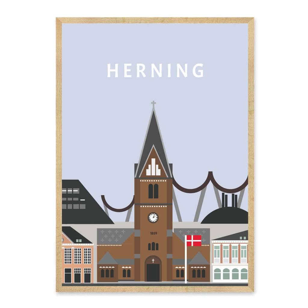 Herning plakat - gave byplakat