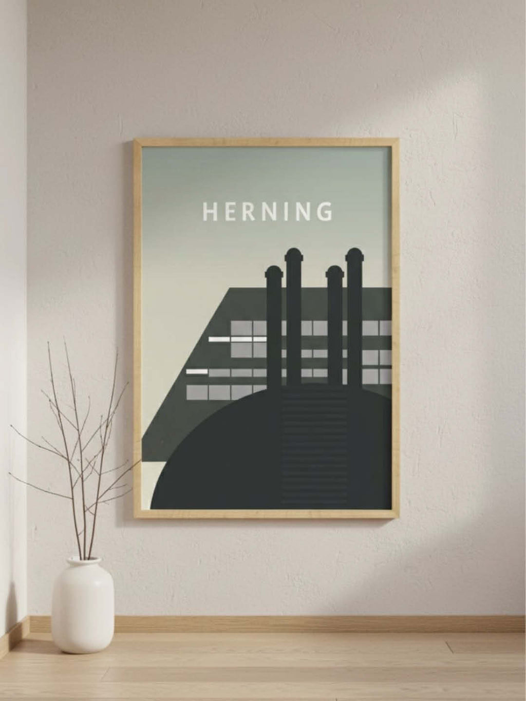 Herning plakat - gave byplakat