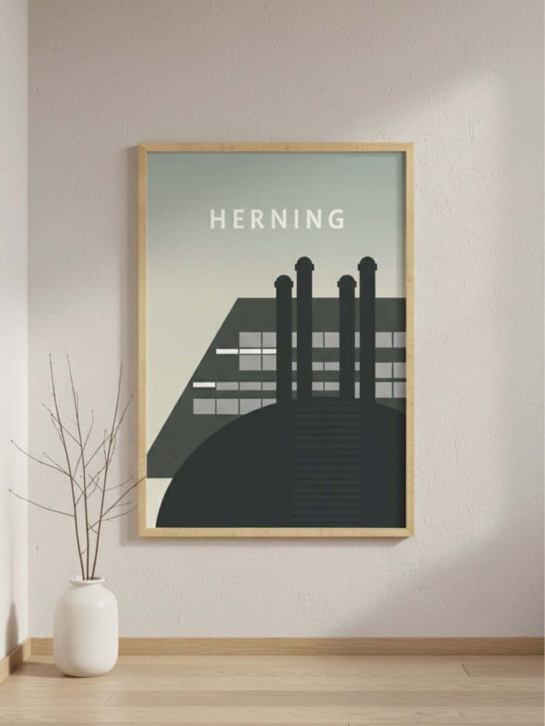 Herning plakat - gave byplakat