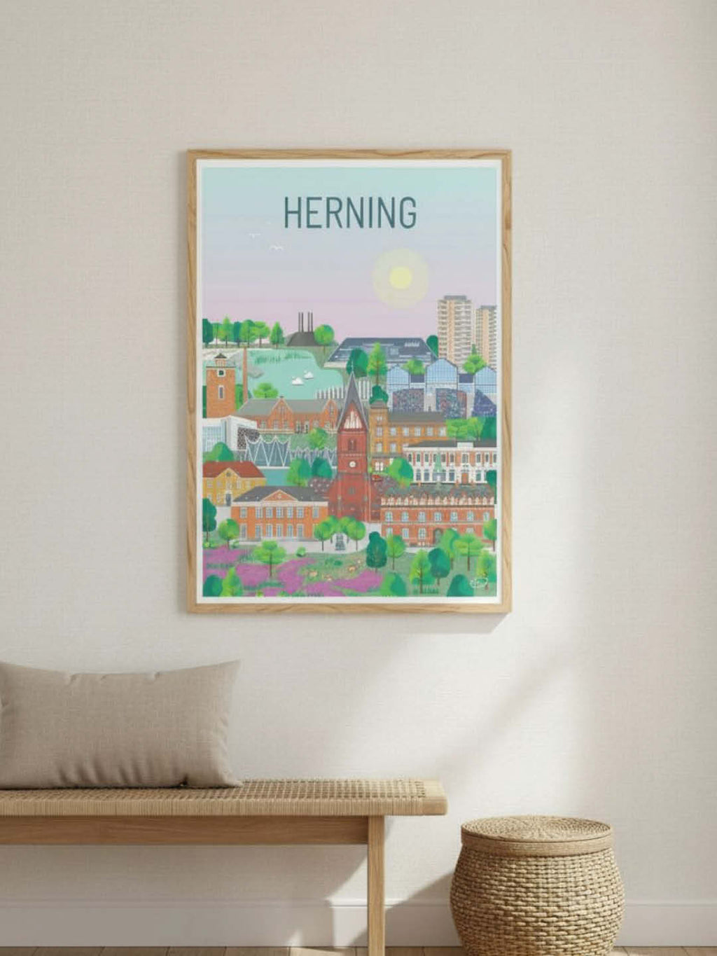Herning plakat - gave byplakat