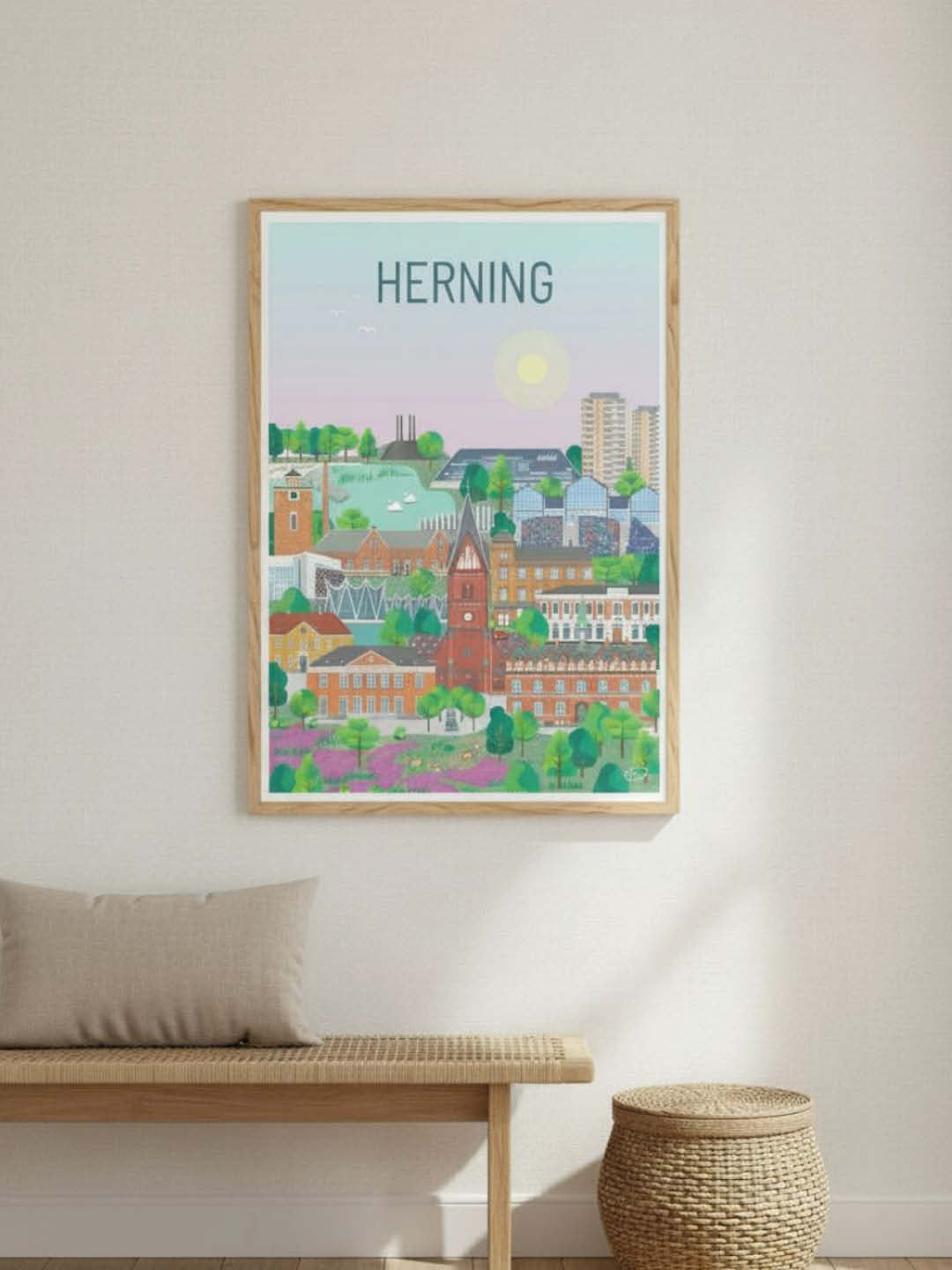 Herning plakat - gave byplakat