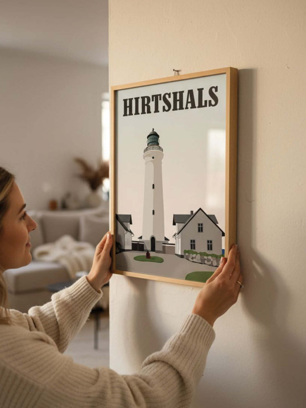 Hirtshals plakat - gave byplakat