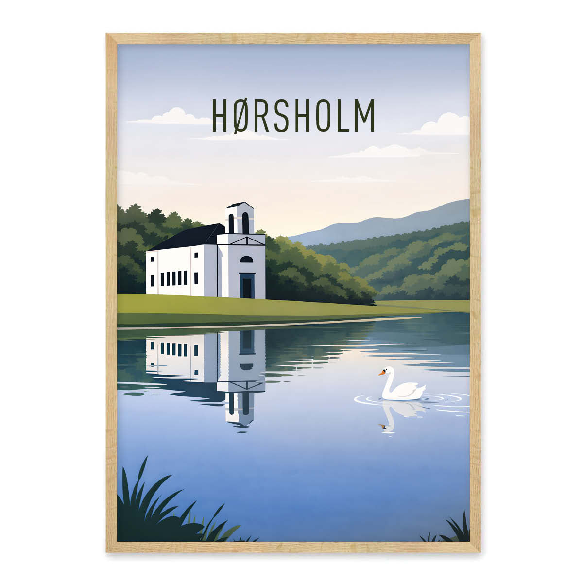 Hørsholm plakat - gave byplakat