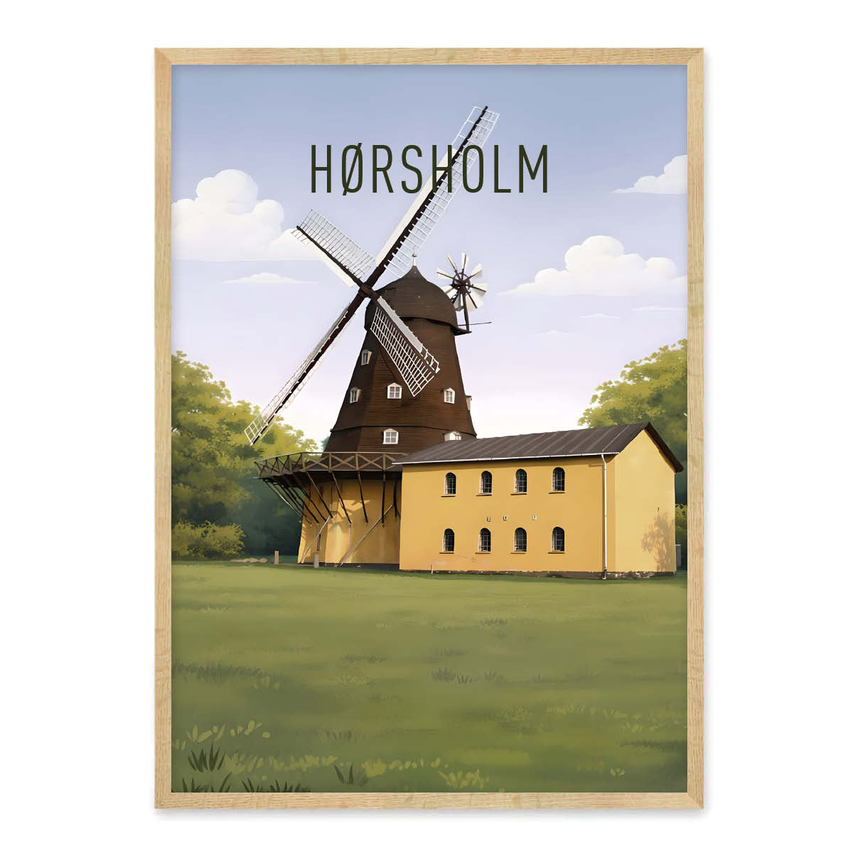 Hørsholm plakat - gave byplakat