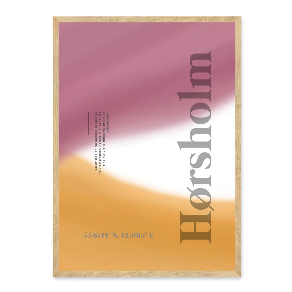 Hørsholm plakat - gave byplakat