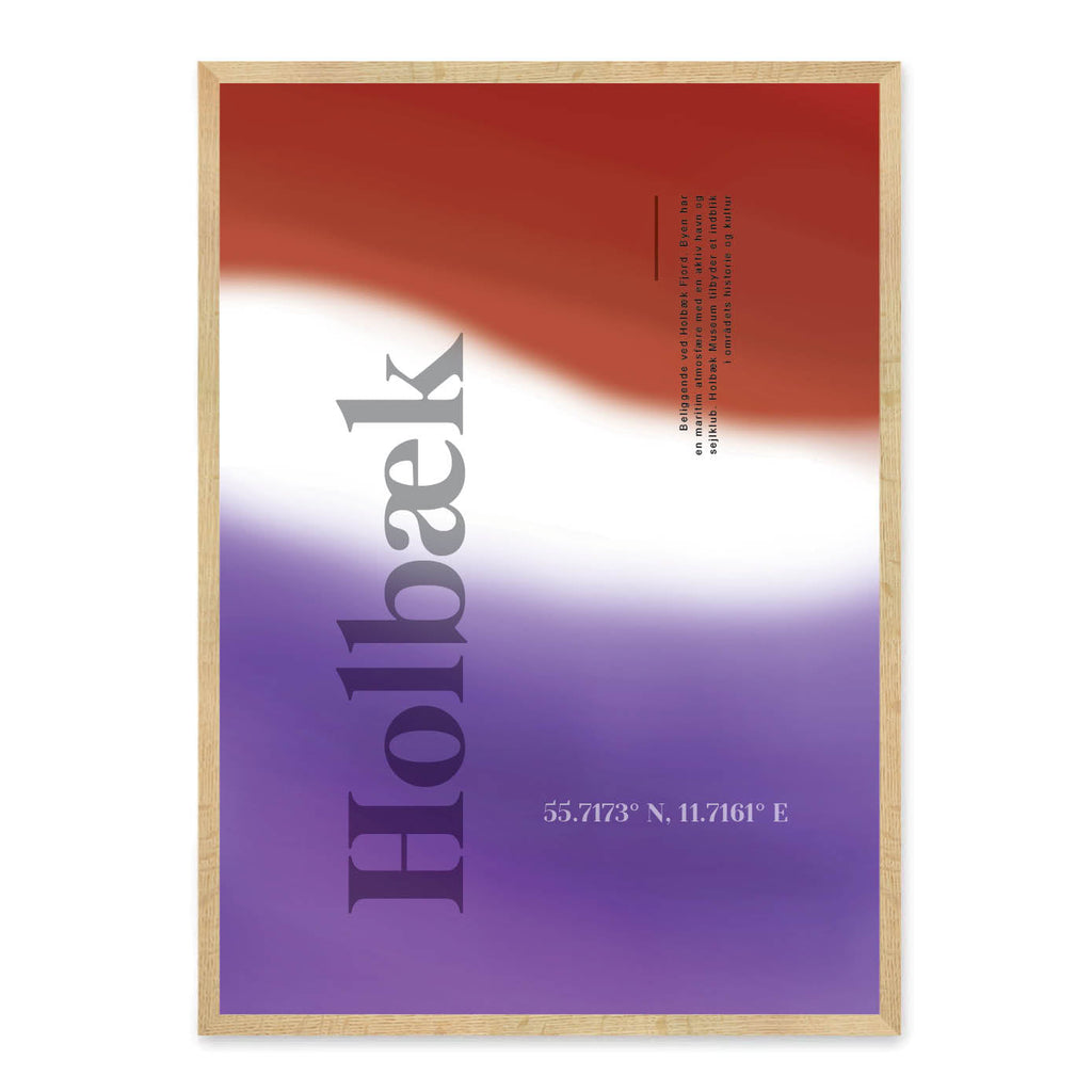 Holbæk plakat - gave byplakat