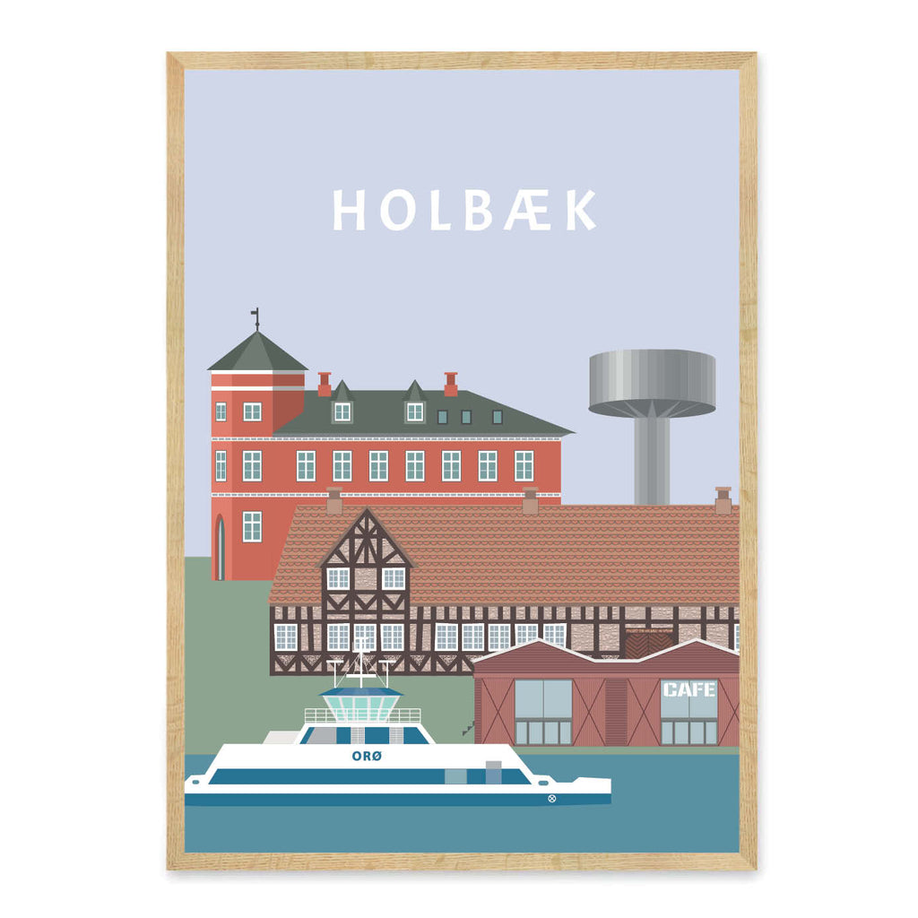 Holbæk plakat - gave byplakat