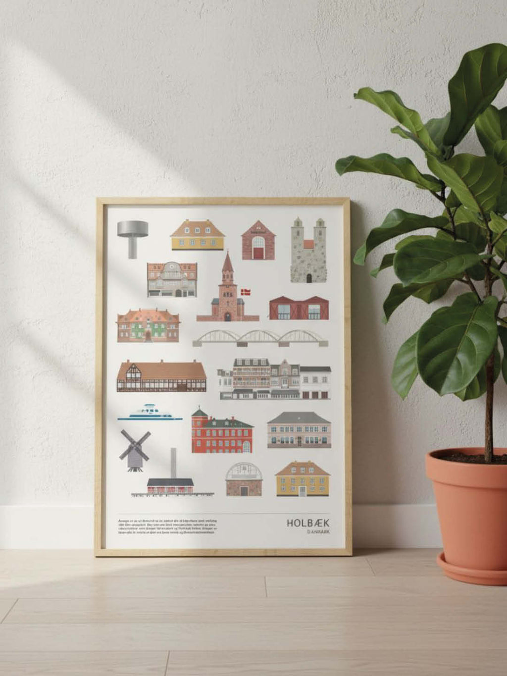 Holbæk plakat - gave byplakat