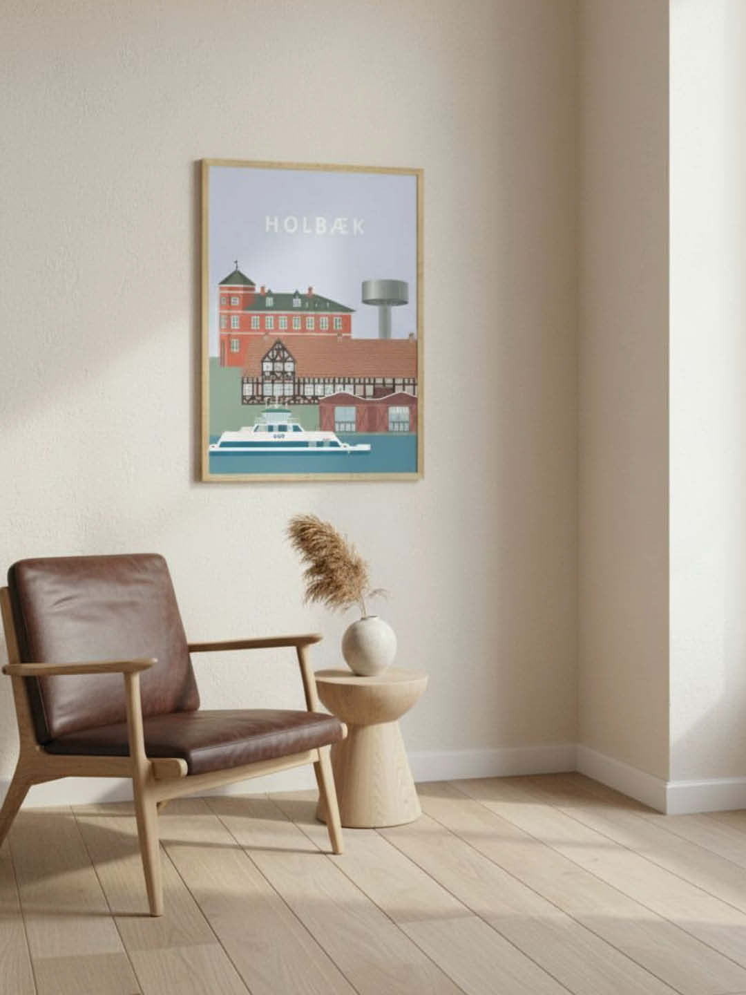 Holbæk plakat - gave byplakat