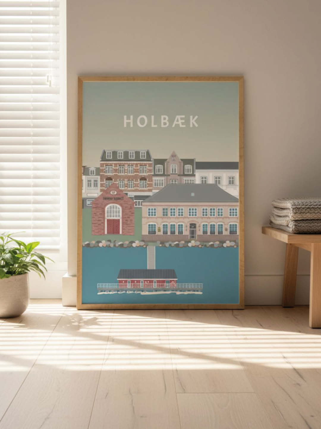 Holbæk plakat - gave byplakat