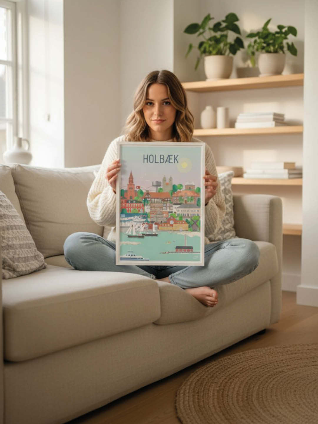 Holbæk plakat - gave byplakat