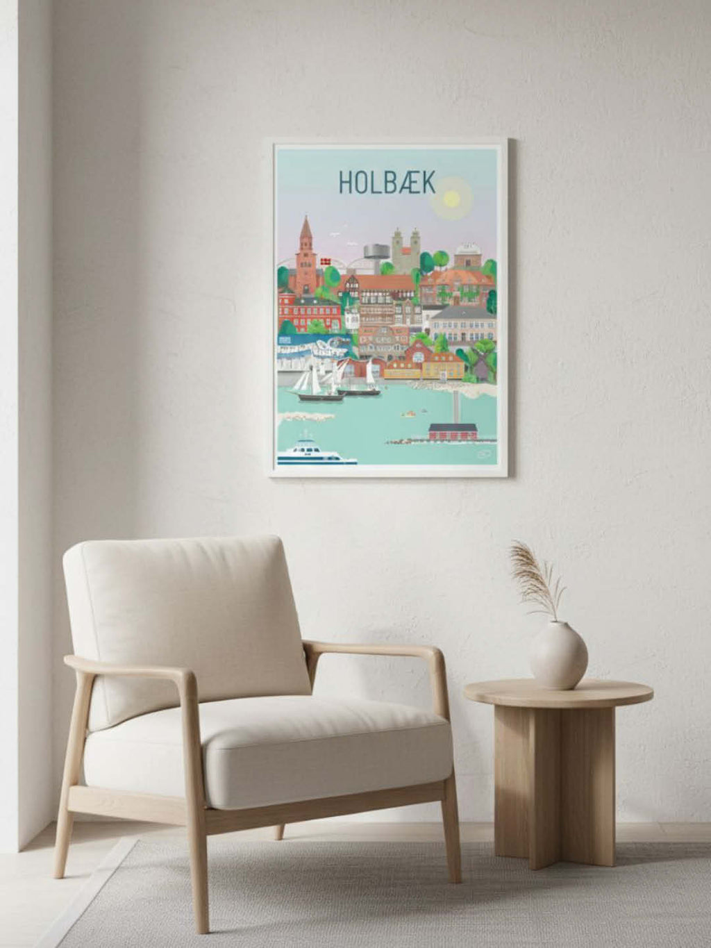 Holbæk plakat - gave byplakat