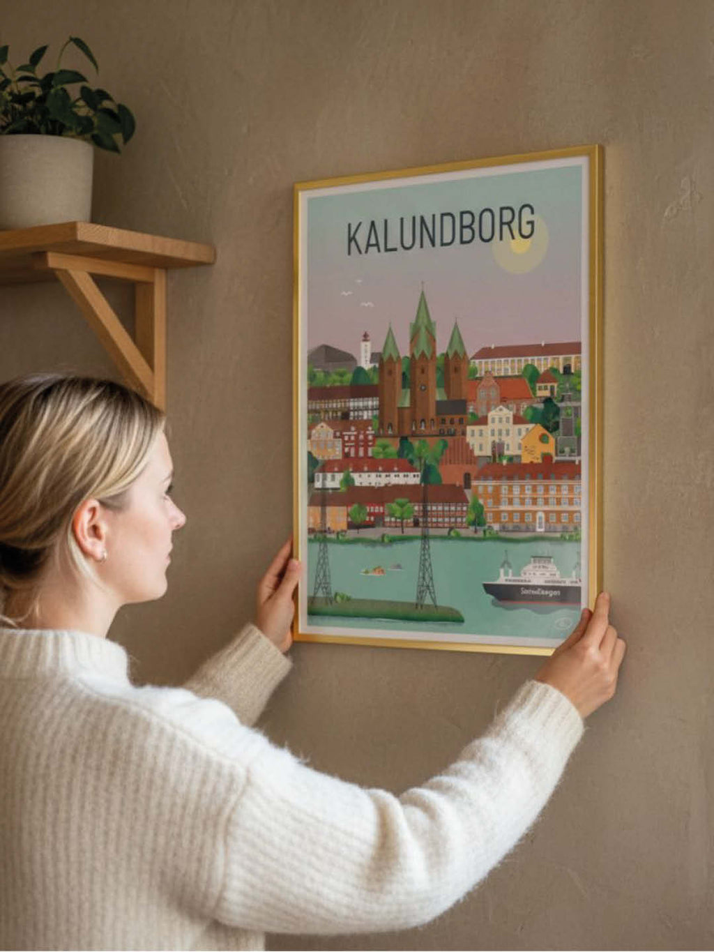 Kalundborg plakat - gave byplakat