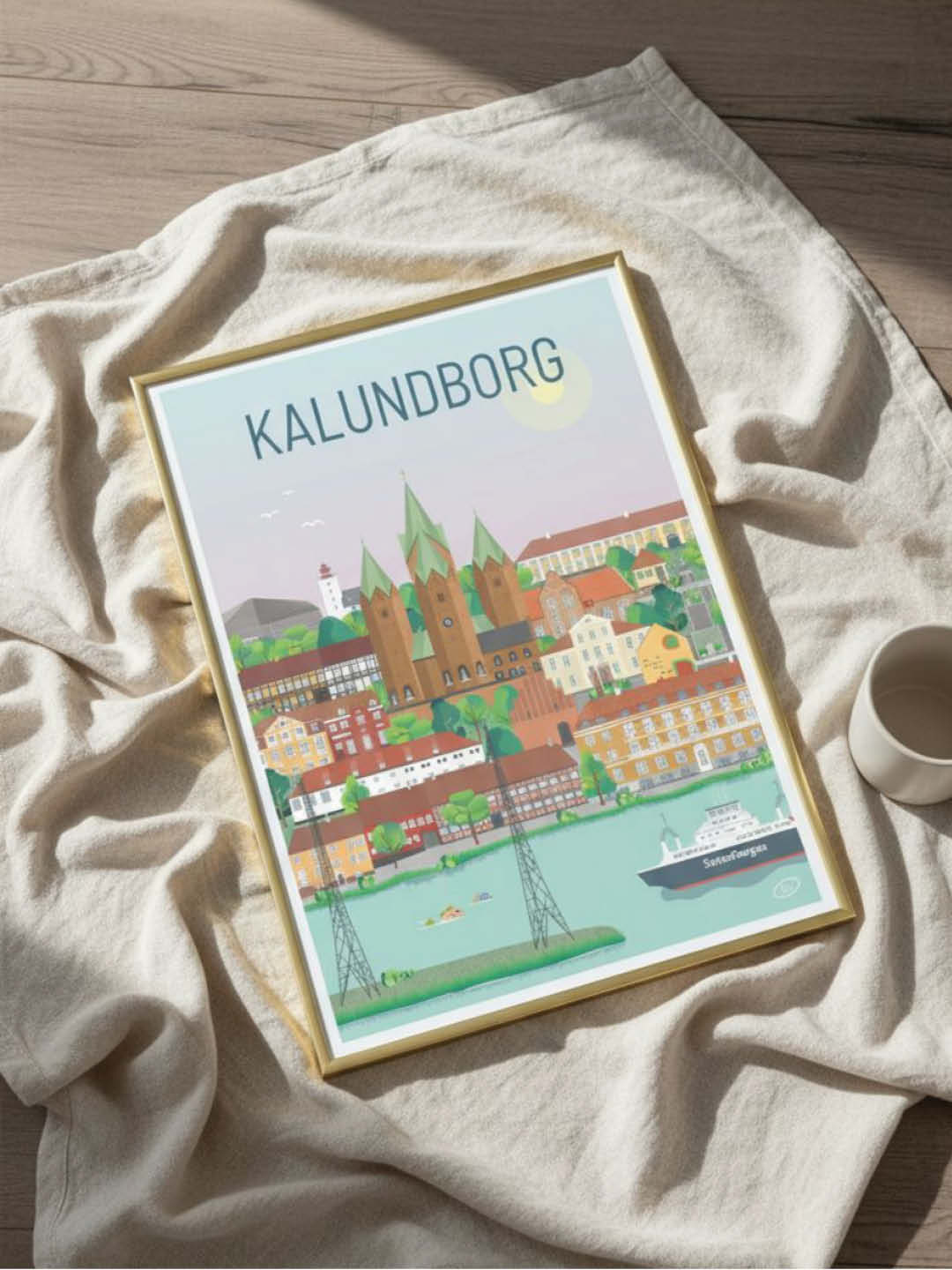 Kalundborg plakat - gave byplakat