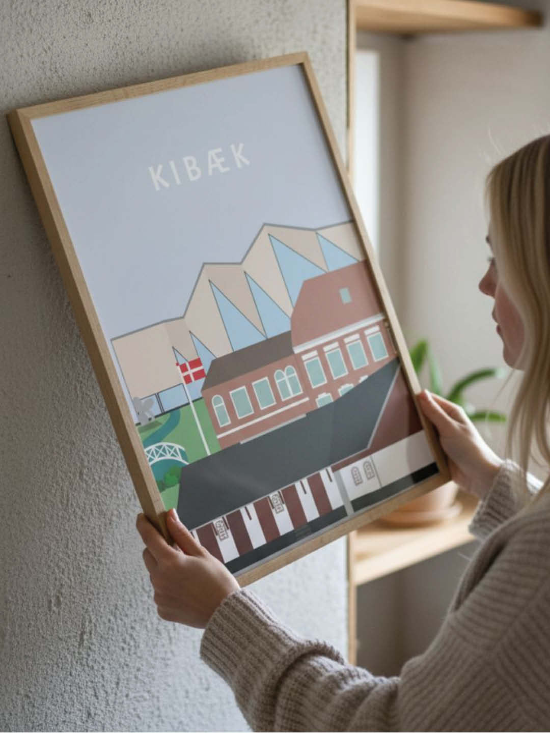 Kibæk plakat - gave byplakat