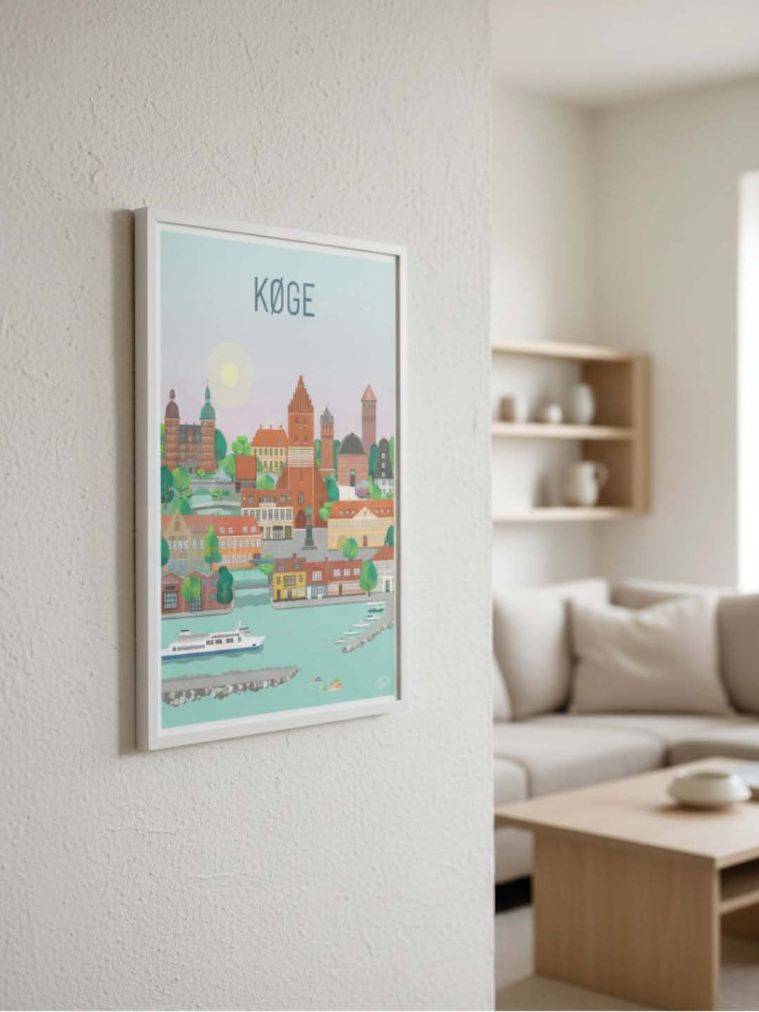 Køge plakat - gave byplakat