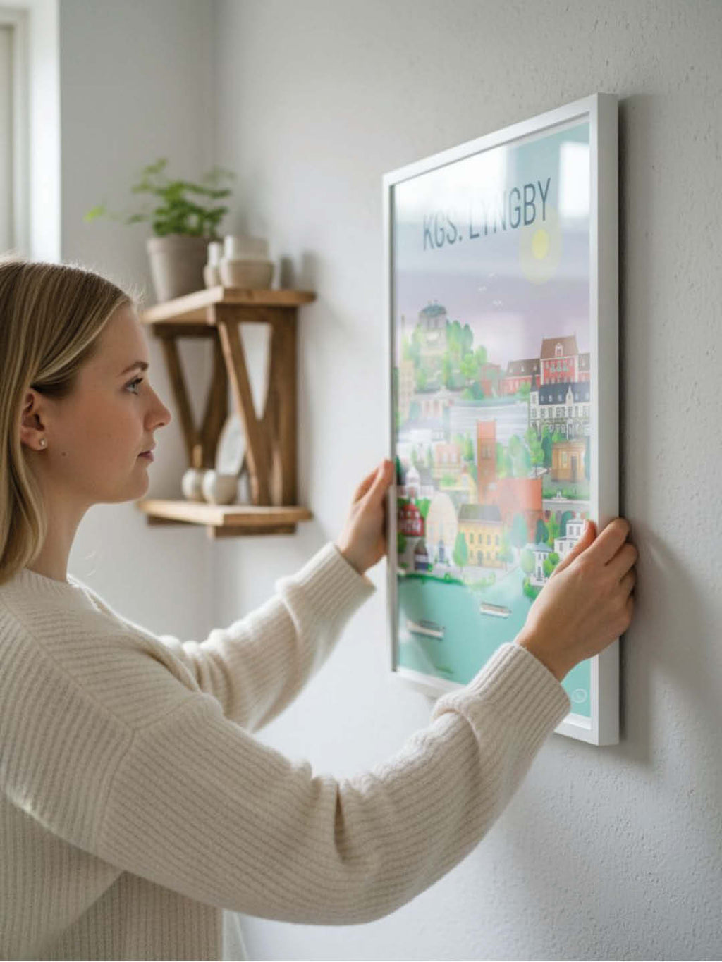 Kongens Lyngby plakat - gave byplakat