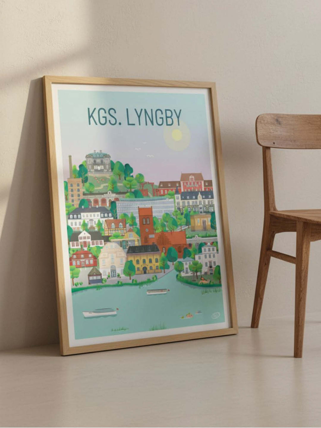 Kongens Lyngby plakat - gave byplakat