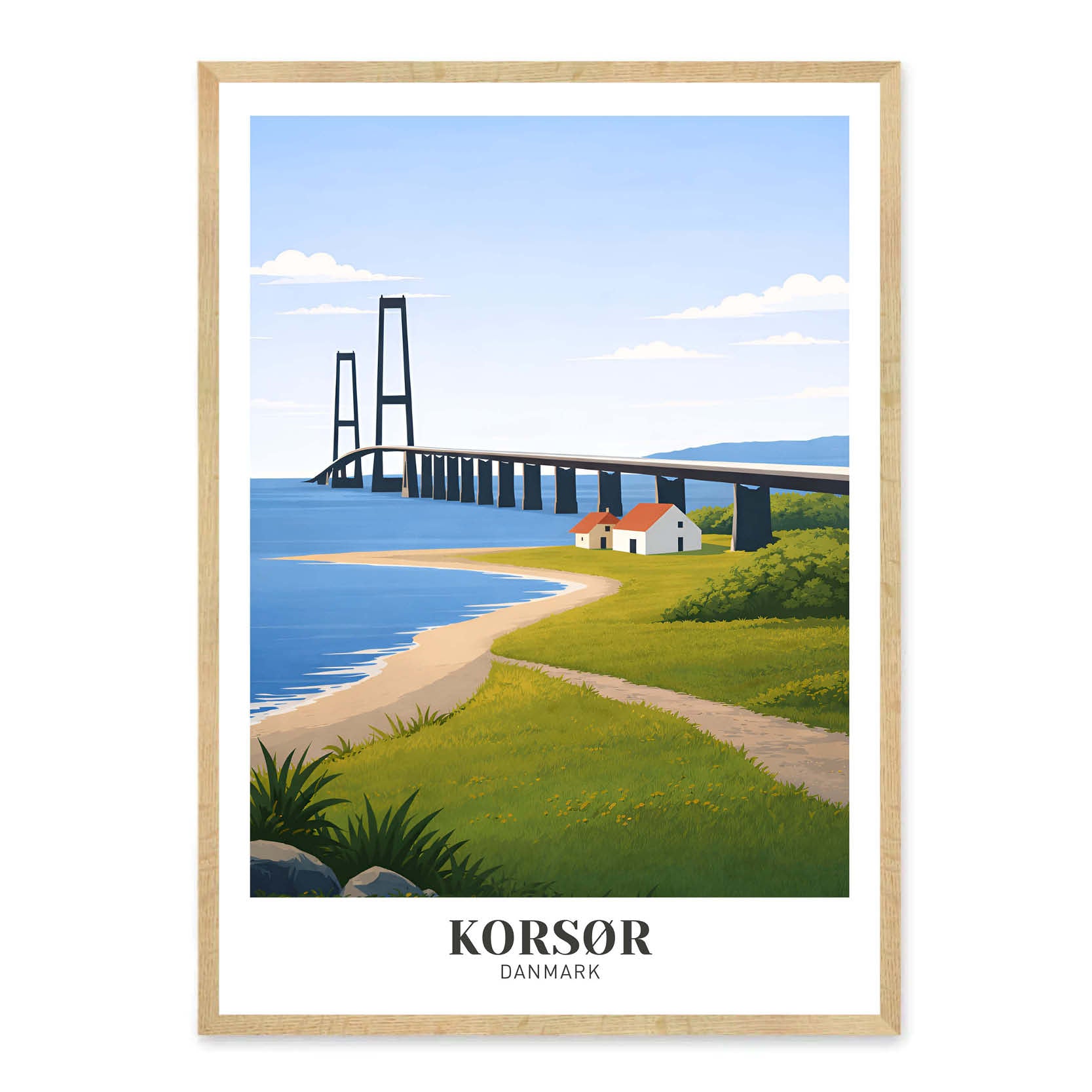 Korsør plakat - gave byplakat