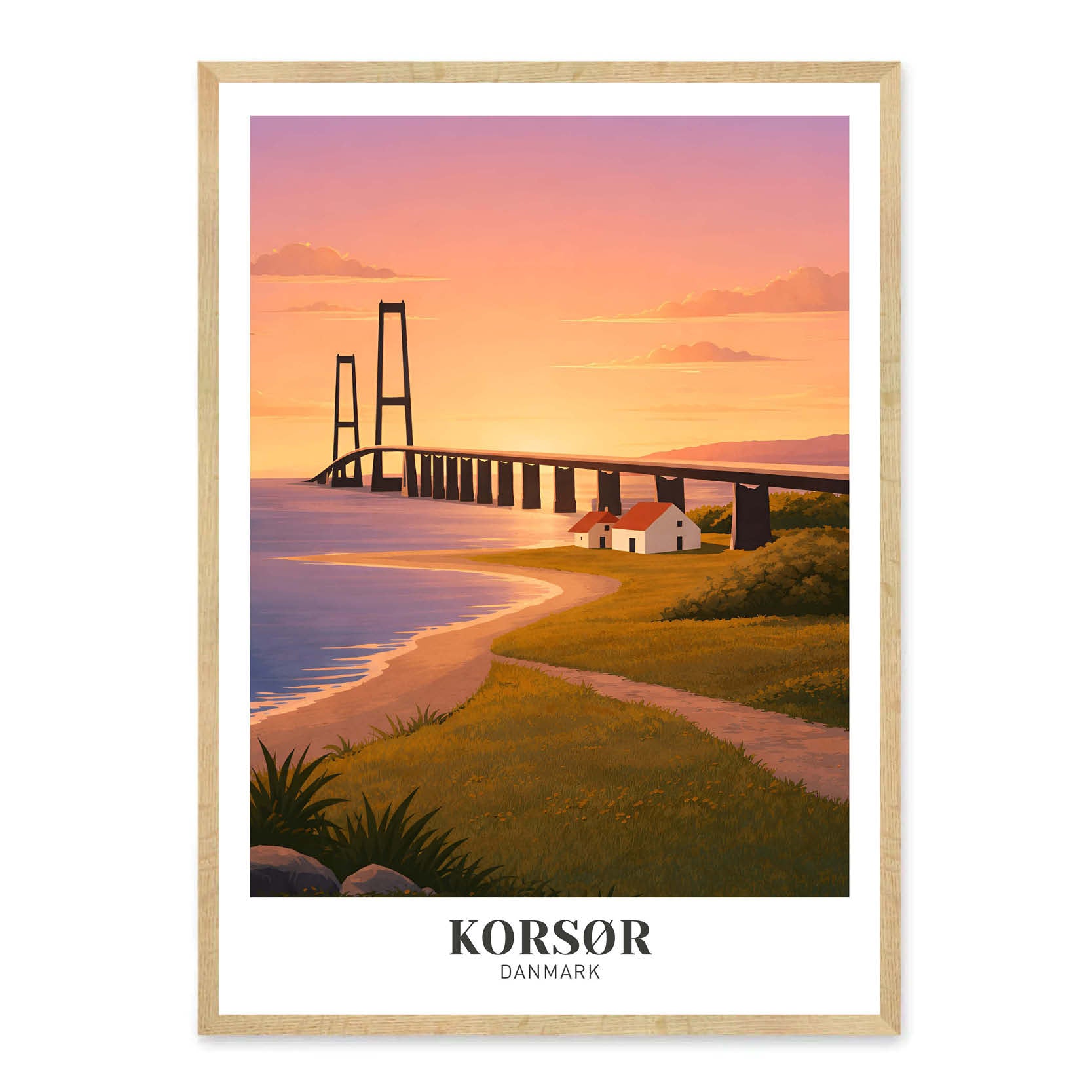 Korsør plakat - gave byplakat