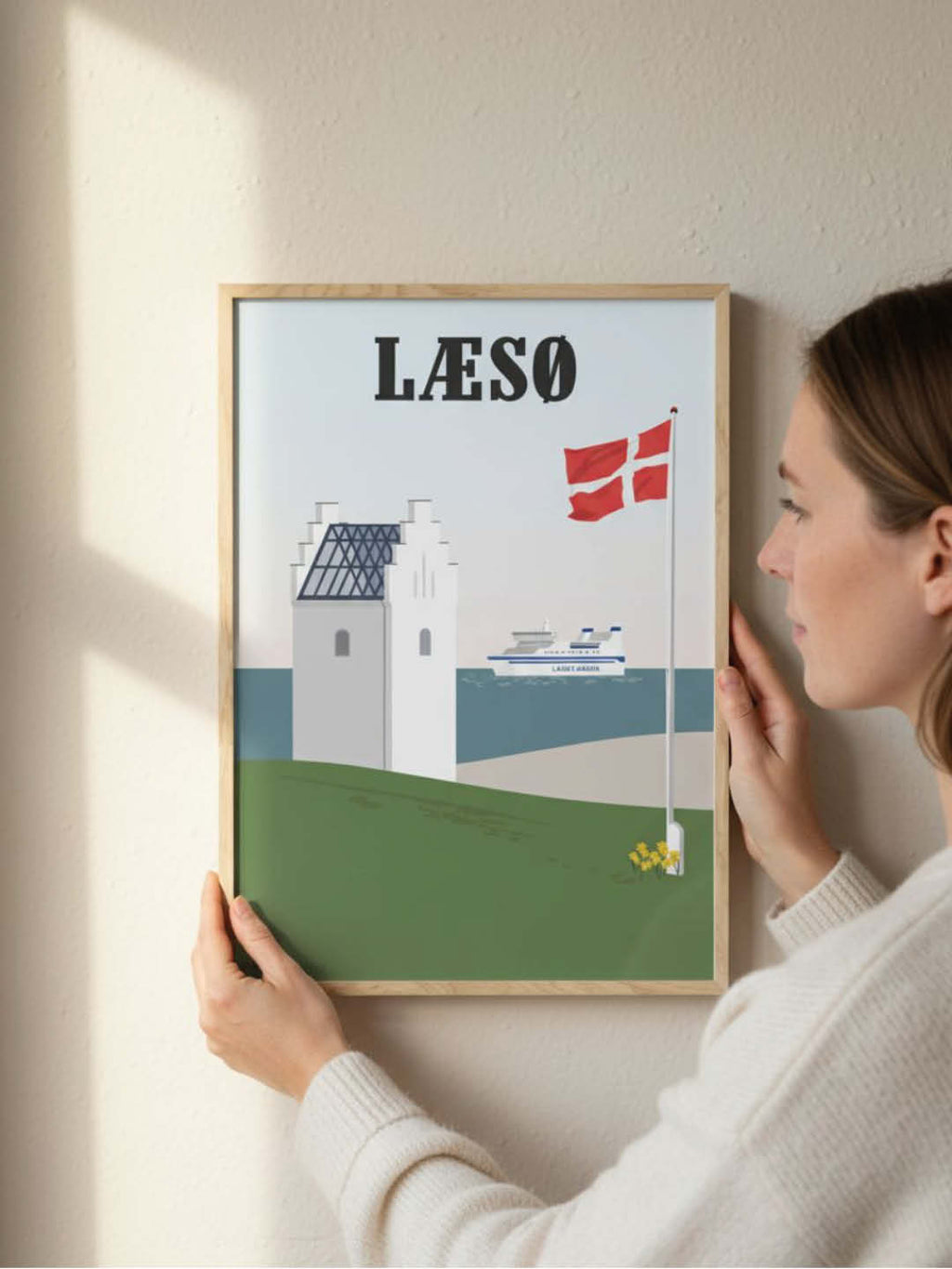 Læsø plakat - gave byplakat