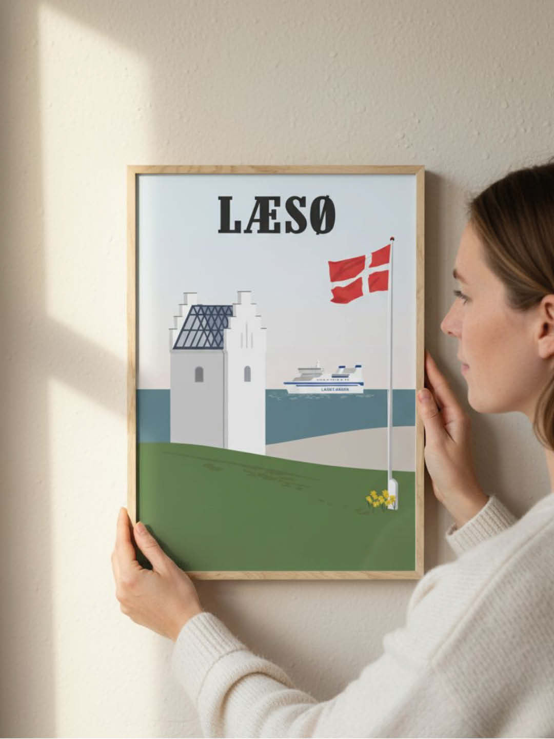 Læsø plakat - gave byplakat