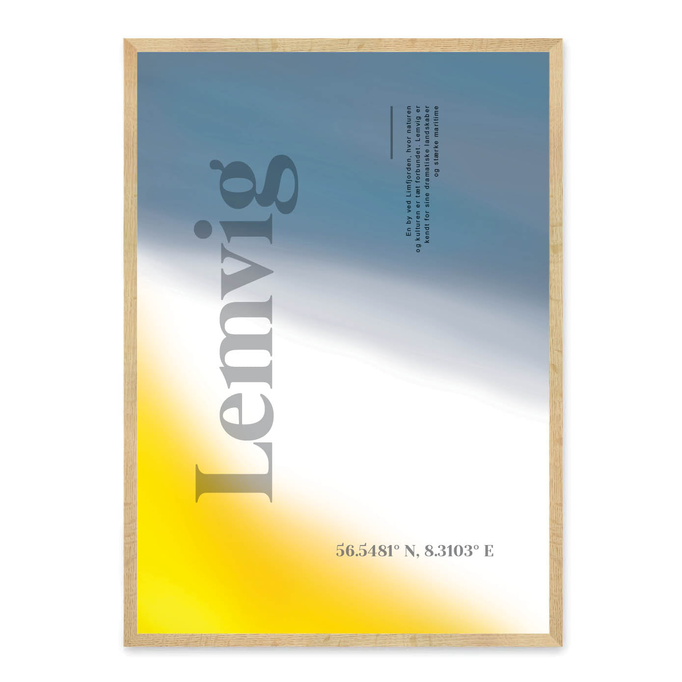 Lemvig abstrakt plakat