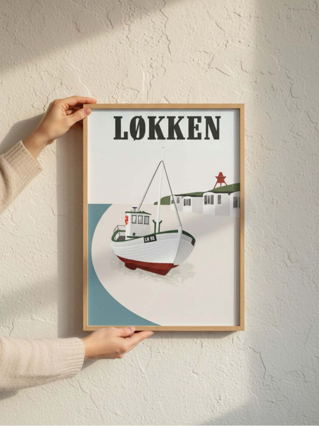 Løkken plakat - gave byplakat