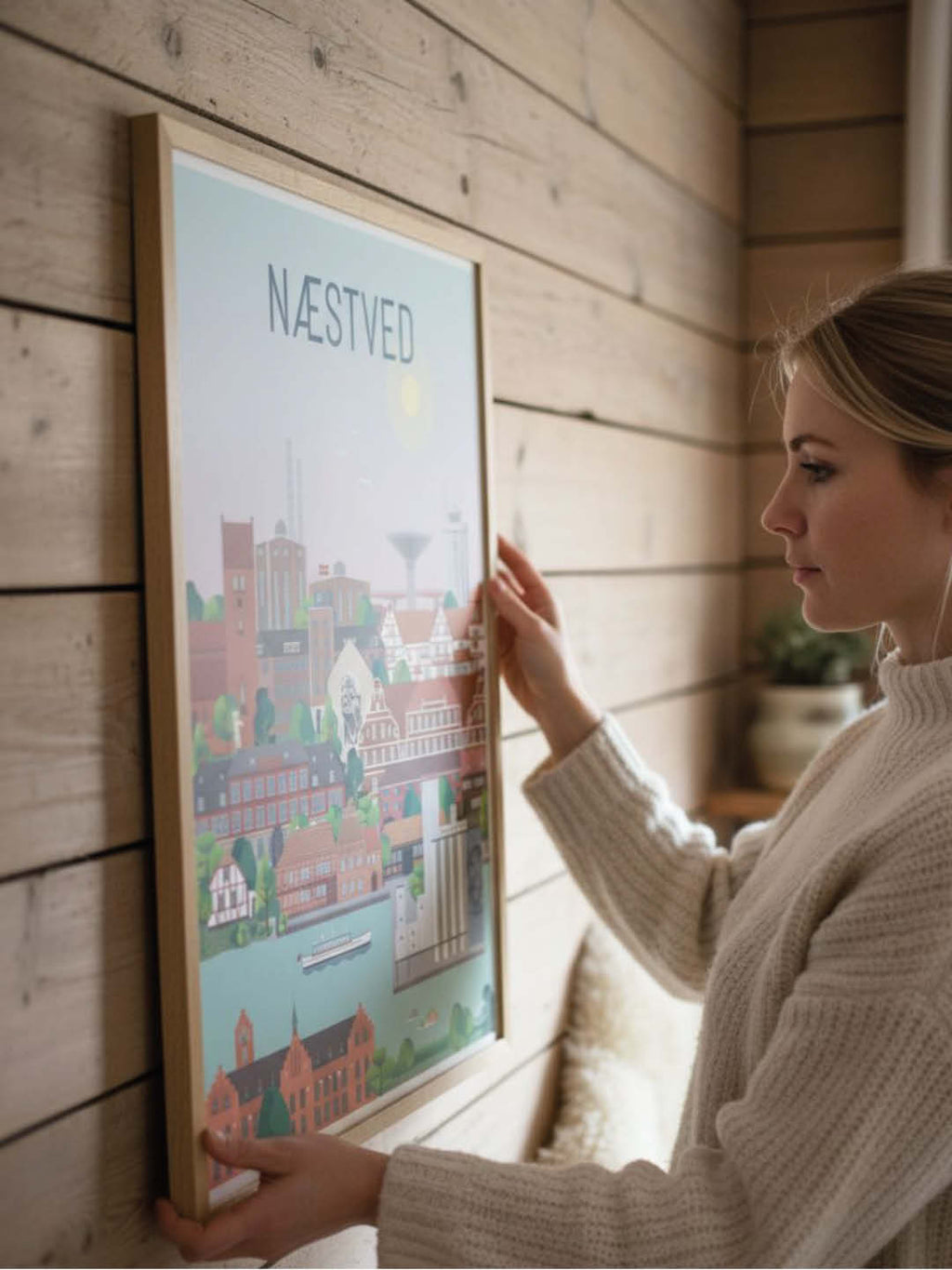 næstved plakat - gave byplakat