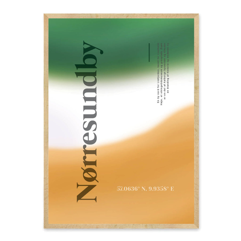 Nørresundby plakat - gave byplakat