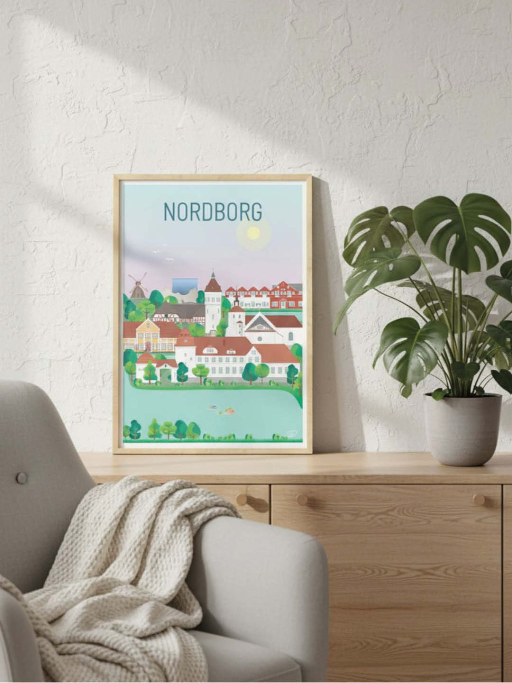 Nordborg plakat - gave byplakat