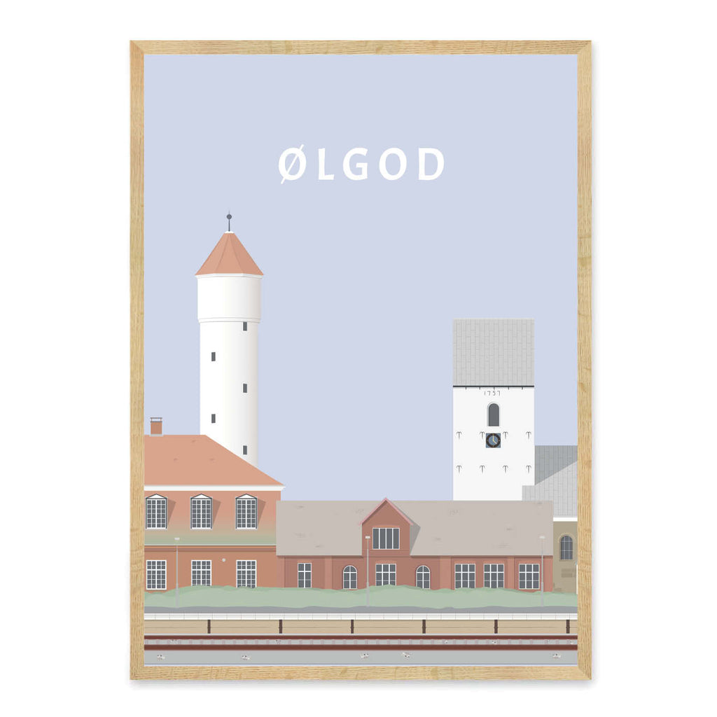 Ølgod plakat - gave byplakat