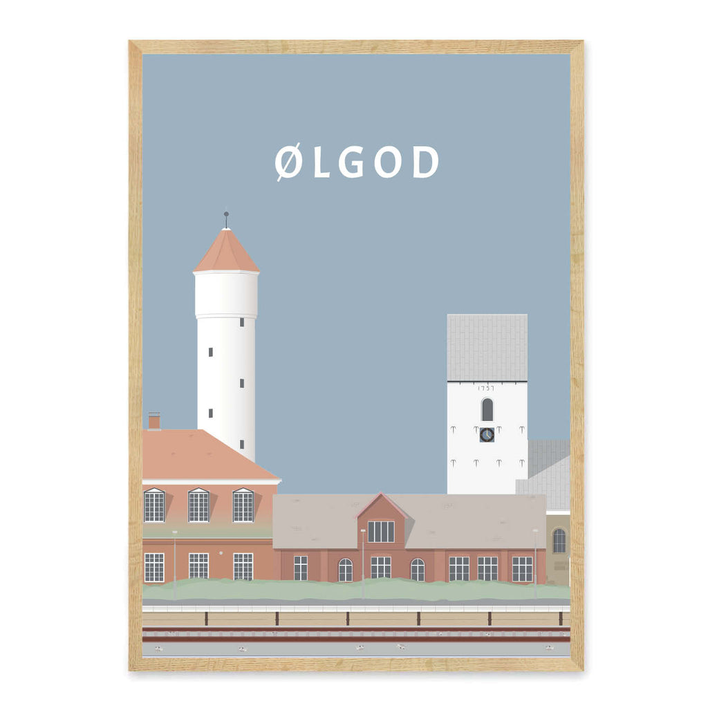 Ølgod plakat - gave byplakat