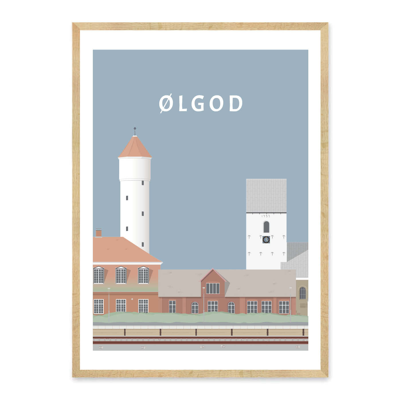 Ølgod plakat - gave byplakat