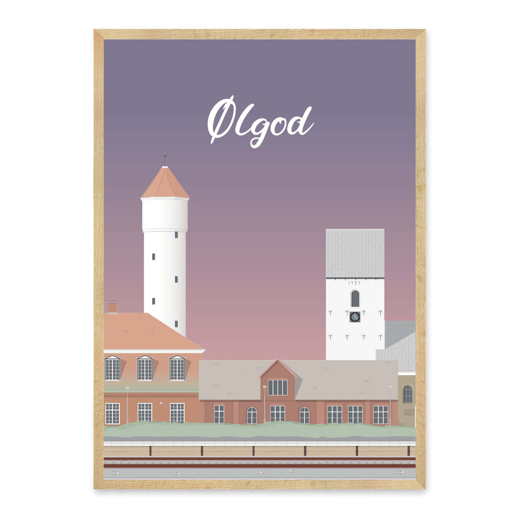 Ølgod plakat - gave byplakat