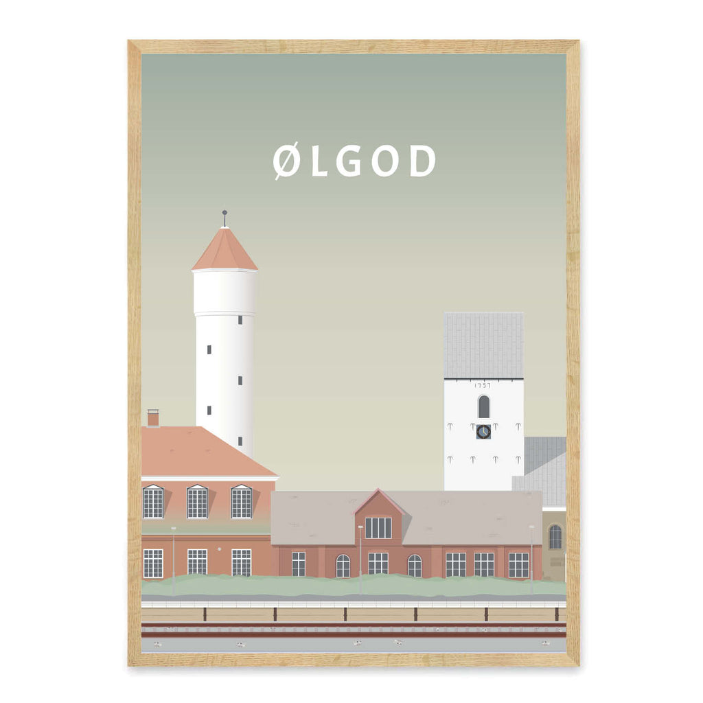 Ølgod plakat - gave byplakat
