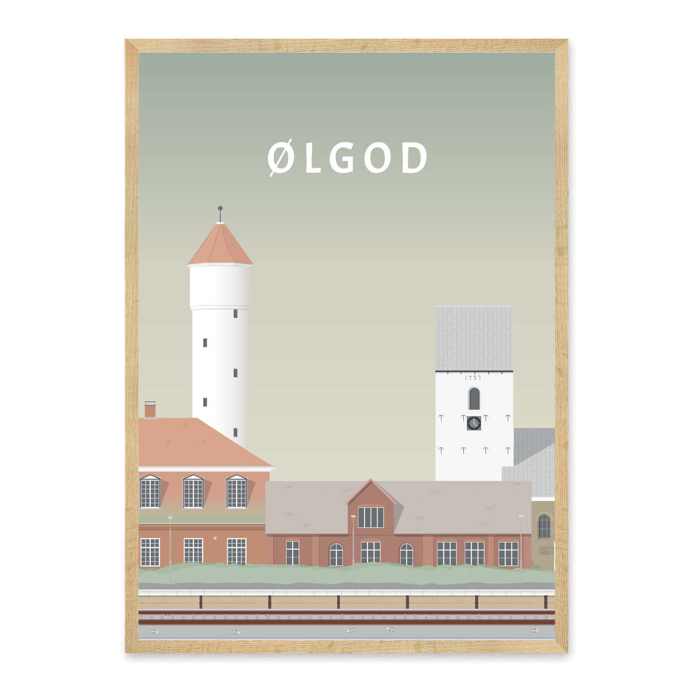 Ølgod plakat - gave byplakat