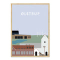 Ølstrup plakat - gave byplakat