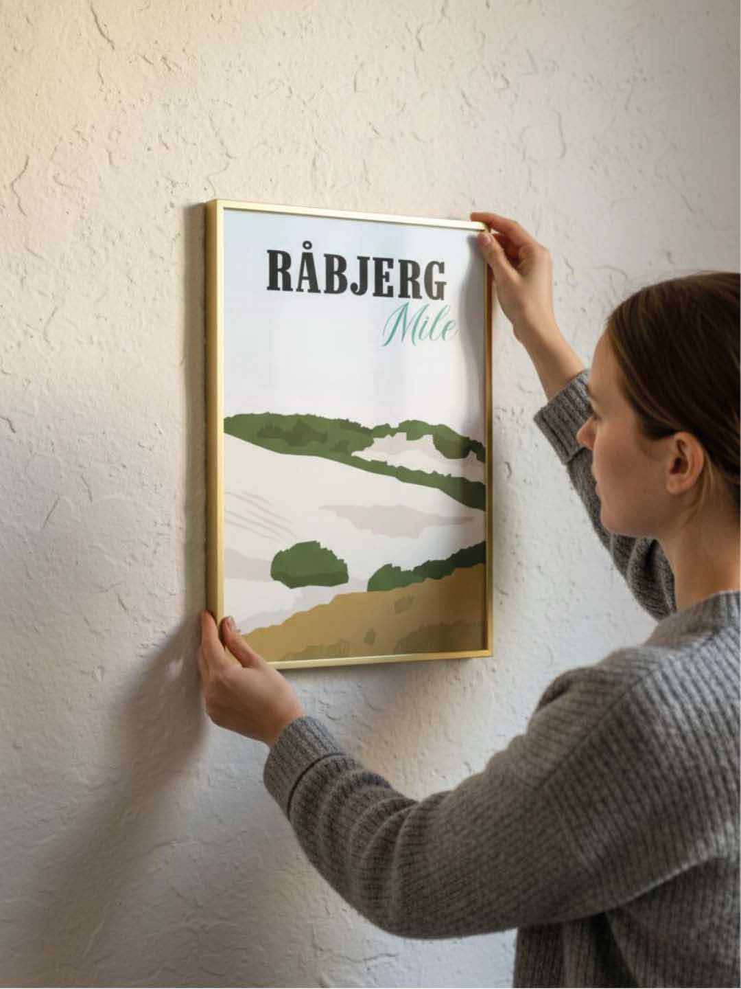 Råbjerg Mile plakat - gave byplakat