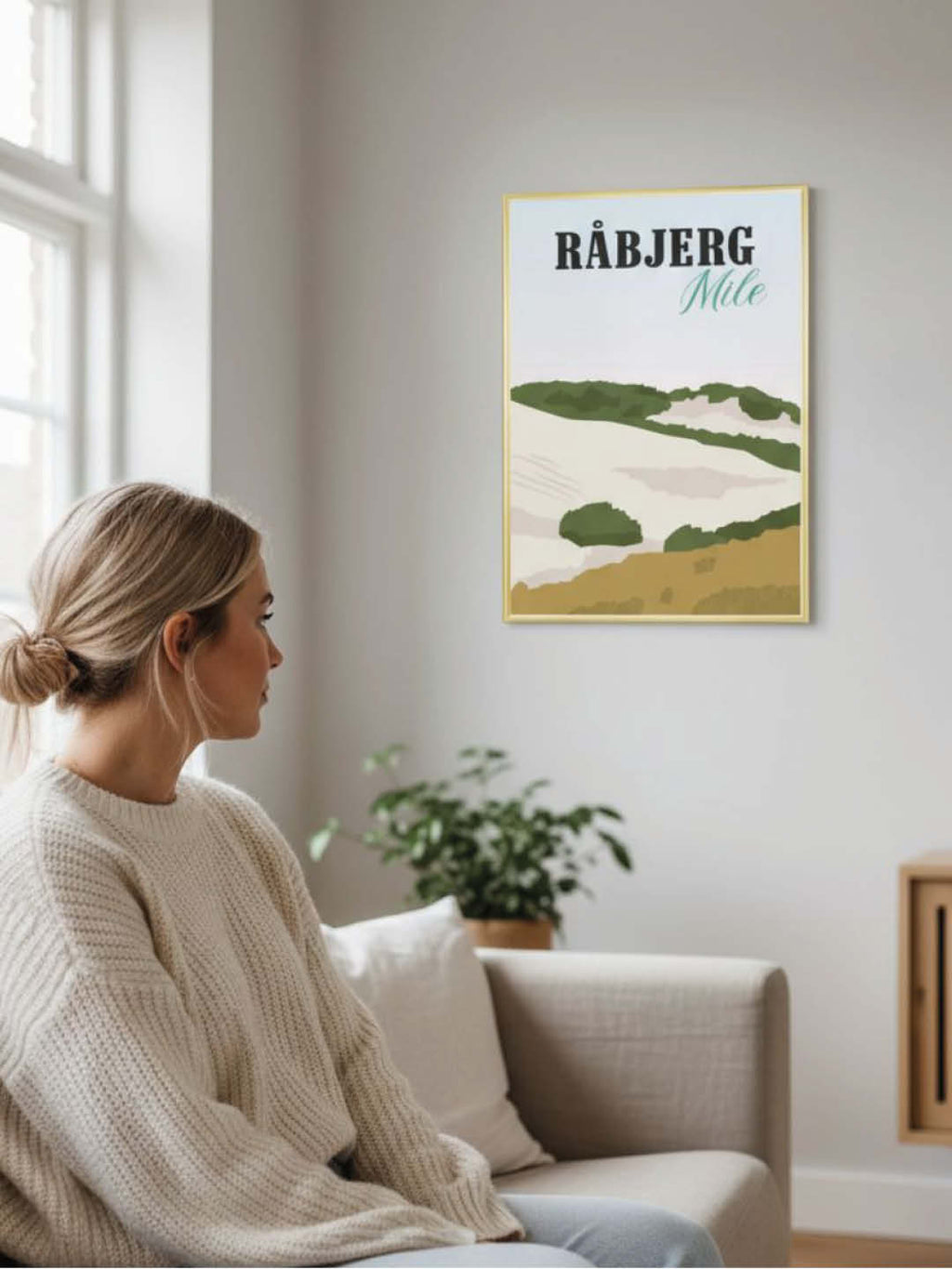 Råbjerg Mile plakat - gave byplakat
